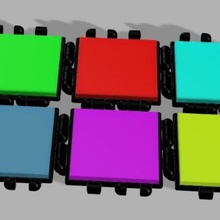 pixel polypanel jouets Jeux LED spécial 3d print model - Mito3D