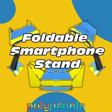 foldable phone stand polypanels toys & games polypanel 3d print model - Mito3D