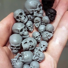 livre detalhado crânio tampo mesa anatomia fantasia esqueleto sla dlp 3d print model - Mito3D