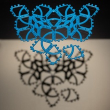 polypanel Penrose puzzle jouets Jeux Jeu scie sauteuse géométrie construction carrelage rhombe polypanels losanges rogerpenrose 3d print model - Mito3D