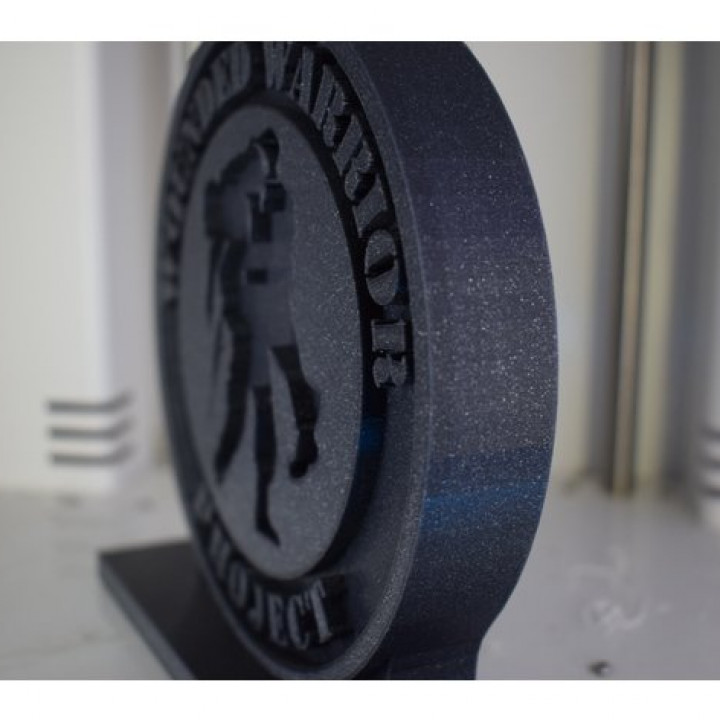 herido guerrero logo estante soporte monumento día Estados Unidos veterano memorialday 3D print model - Mito3D