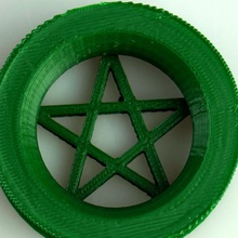 pentagrama corpo medidor jóias concorrência purement anti microbiana filamento 3d print model - Mito3D