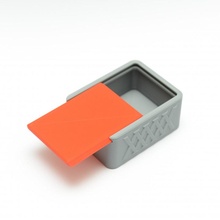 slide box holder container desk lid office pot stationery storage planter organizer caddy homewares 3d print model - Mito3D