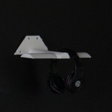 ala estilo montaje pared soporte auriculares gadgets electrónica concurso linus tech consejos diseño 3d print model - Mito3D