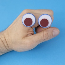 googly eyes 1 inch craft doll eye fun funny google toy jiggly 3d print model - Mito3D