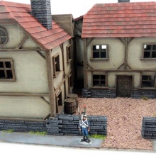 medieval big house - 6 28mm sliced files tabletop ancient battle house medieval terrain warhammer wargame warlord scenery perry 3d print model - Mito3D