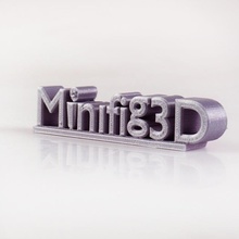 minifig3d logotipo fan art 3d letras 3dprinters error tipográfico 3d print model - Mito3D