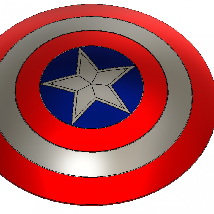 capts sheild america avengers captain 3D print model - Mito3D