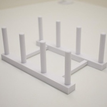 cutting board stand dish kitchen rack 3d print model - Mito3D