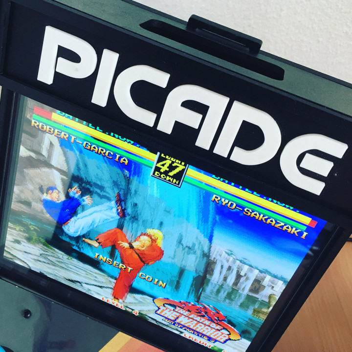 Marquee pimoroni picade 10 versão videogames staal3d 3D print model - Mito3D