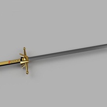pluck luck sword jojo jojo bizarre 3d print model - Mito3D