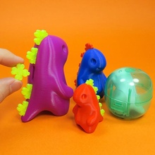 trèfle capsule dinosaure amusement Jeu stégosaure jouet tyrannosaure devine chance gashapon gachapon 3d print model - Mito3D