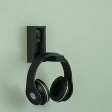 montaje pared ssquare gadgets electrónica concurso linus tech consejos auriculares diseño 3d print model - Mito3D