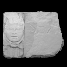 architectural fragment scan architecture face capital 3d print model - Mito3D
