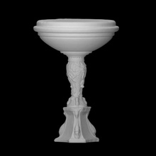 basin holy water scan christianity dolphin religion church christ holy-water ichthys 3d print model - Mito3D