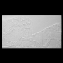 sollievo zoologico parchi scansione fiori giardino re Leone scultura uva impianti leonessa Iraq nineveh ashurbapinal british museum north palace gesso Assryia 3d print model - Mito3D