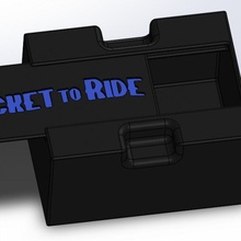 ticket ride sliding box trains games boardgames ttr 3d print model - Mito3D