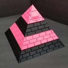 Illuminati piramit Kutu gizli bölme Sanat Mısır depolama takı saklamak organizasyon 3d print model - Mito3D