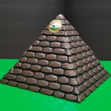 worn stone illuminati pyramid box secret compartment & garden art dungeons egypt egyptian statue storage sphinx jewelry fan 3d print model - Mito3D