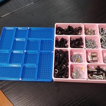 klein Artikel geteilt Lager Box Container Magnete Schrauben 3d print model - Mito3D
