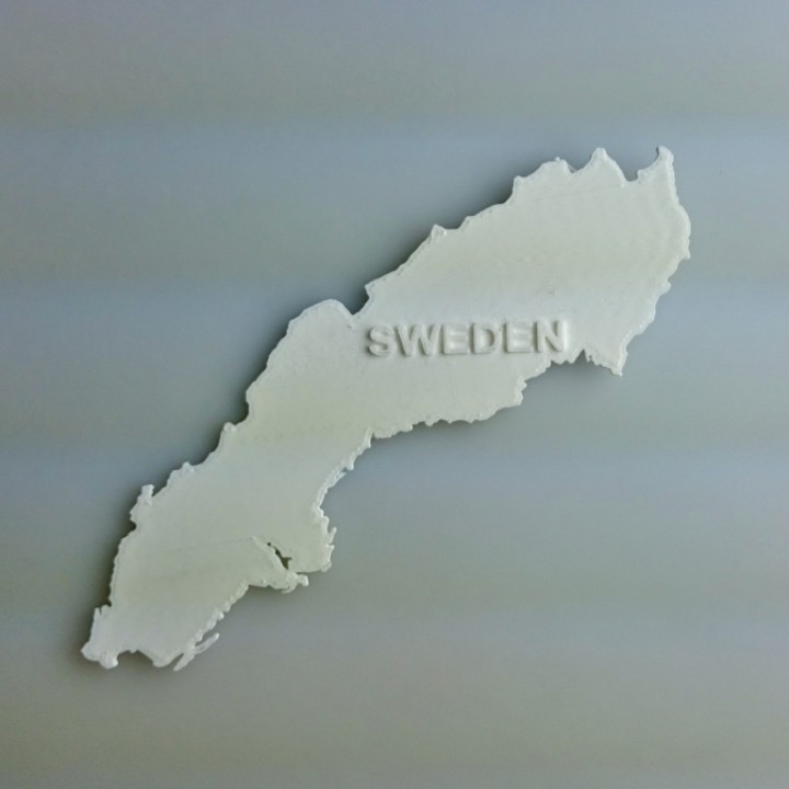 map sweden education 3D print model - Mito3D