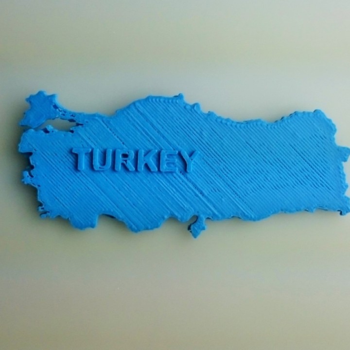 mappa turchia l'istruzione 3D print model - Mito3D