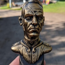 constable fan art bust game human statue steampunk male dishonored 3d print model - Mito3D