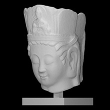ming dynasty carving head scan portrait sculpture serpentine v&a accessibility 3d print model - Mito3D