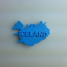 mapa islandia educación 3d print model - Mito3D