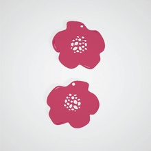 graffiti flower 1 art design flowers plant jewelry earrings earring plants 3d print model - Mito3D