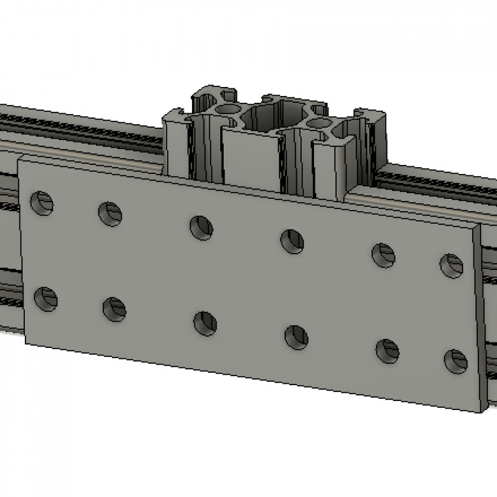 2040 aluminum extrusion bracket 3D print model - Mito3D