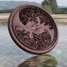 tree life coaster yin yang coffee drawing tea wood celtic celticknot tutorial idealab keltisch knot 3d print model - Mito3D