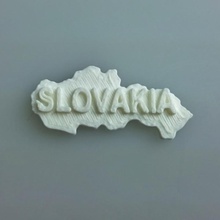 Karte Slowakei Bildung 3d print model - Mito3D