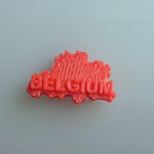 Karte Belgien Bildung 3d print model - Mito3D