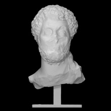 marcus cornelius fronto scan bust greek man portrait roman sculpture statue beard 3dprint 3dscan heritage empire cultural philosophy 3d print model - Mito3D