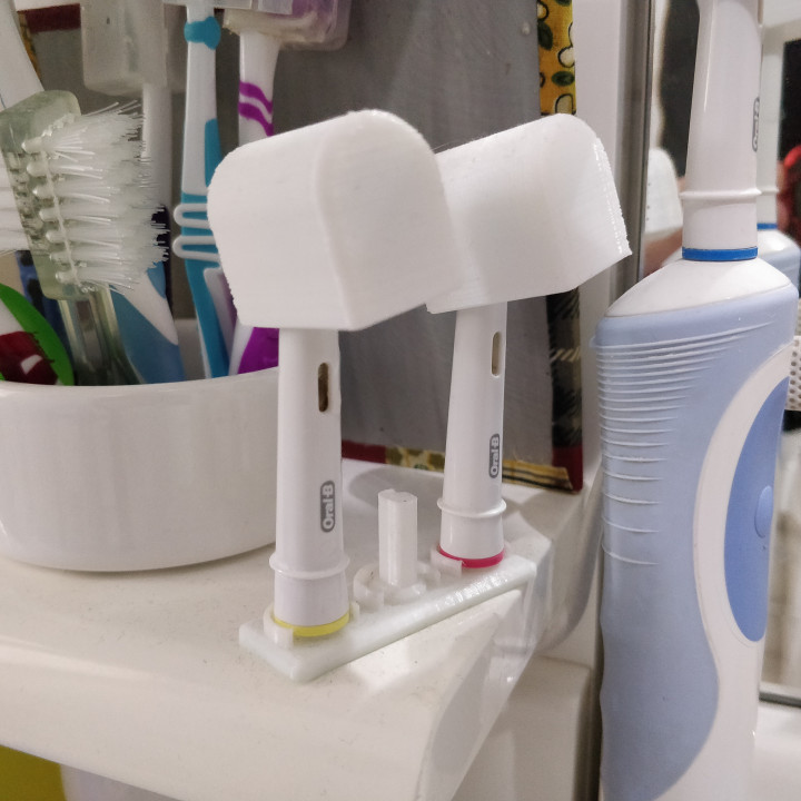 oralb elektrisch Zahnbürste Köpfe Halter Unterstützung Stand 3D print model - Mito3D