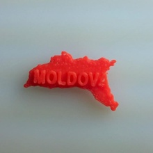 mappa moldova l'istruzione 3d print model - Mito3D