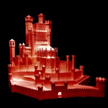 vermelho jogos tronos arquitetura construção medieval Westeros Guerra Tronos castelo aterrissagem marco fortaleza game of thrones Castillo mini mundo miniworld3d rei roja 3d print model - Mito3D