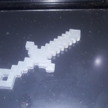 espada Minecraft paraca steve nerd 3dprint mojang gamenerd3dprintedminecraftmojangcreeperarticulado 3d print model - Mito3D