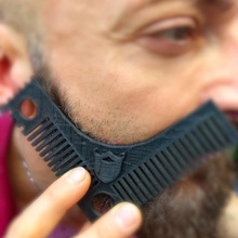 perfect beard comb & garden man men style hipster beardcomb trimmer selfcad trim selfcadchallenge styling 3d print model - Mito3D