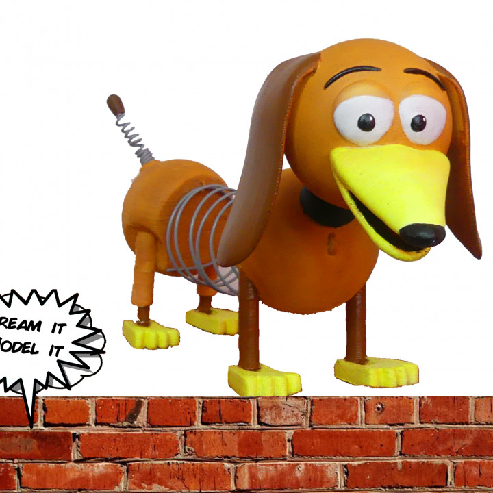 slinky toy story toys & games cute dog fun model 4 dream 3D print model - Mito3D