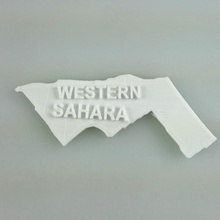 map western sahara education 3d print model - Mito3D