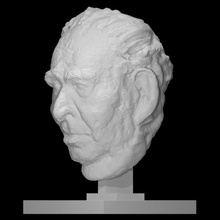 arnold abraham goodman baron scan bust head portrait sculpture bronze anthony-caro arnold-abraham-goodman baron-goodman arts-council southbank sadlers-wells 3d print model - Mito3D