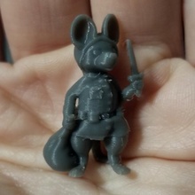 sıçan haydut mini rpg minyatür d dnd kemirgen Zindanlar ejderhalar hırsız yol bulucu antropomorfik 5e Anthro kağıt kalem rol oynama oyun Ratfolk 3d print model - Mito3D