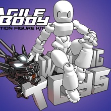 agilebody base fan arte personalizzabile articolato azione figura modello kit scatto in forma 3d print model - Mito3D