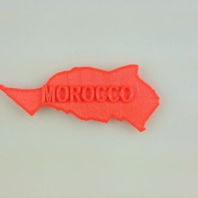 mappa marocco l'istruzione 3d print model - Mito3D