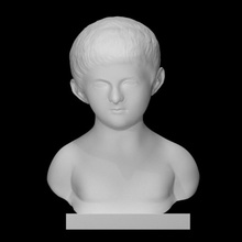 bust boy scan printable face head portrait sculpture marble prince 3d print model - Mito3D