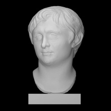 portrait pompey great scan bust face head leader roman military empire 3d print model - Mito3D