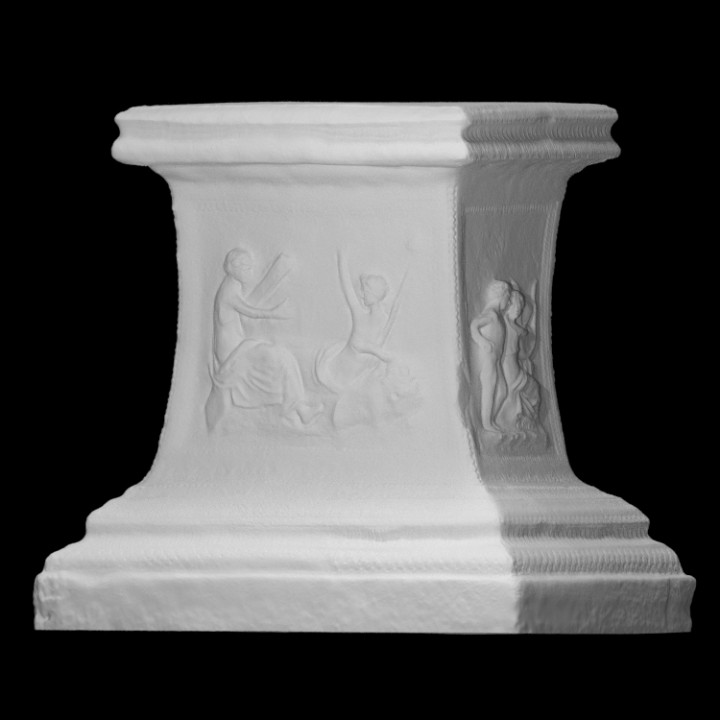 Grimani 39 s altar Varredura decoração decorativo estátua alívio base fragmento Dionísio bacante arquitetônico stayr 3D print model - Mito3D