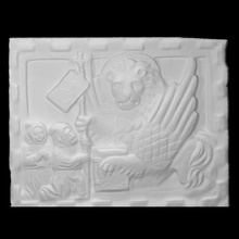 relief lion scan figure roman sculpture symbol character guardian italy venice 3d print model - Mito3D